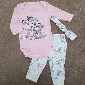 Disney 3-piece set 3 month